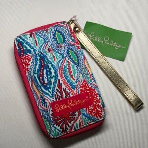 Lilly Pulitzer Smartphone Wristlet Wallet | Zip Around Phone Case | NWT